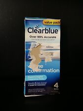 CLEARBLUE RAPID & DIGITAL PREGNANCY 4 TESTS. OPEN BOX