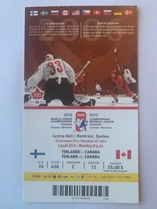 Gioco Finlandia vs Canada World Junior 29/12/14 2015 - Connor McDavid / Max Domi - Foto 1 di 1