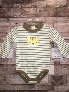 NEU MIT ETIKETT GYMBOREE JUNGEN 3-6 MONATE GESTREIFTER BODY OBERTEIL TIGER SPIELZEIT LANGE ÄRMEL - Bild 1 von 2