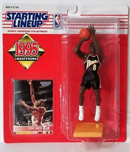 1995 Starting Lineup Steve Smith Atlanta Hawks SLU Kenner Sports Figure SS01 - Picture 1 of 4