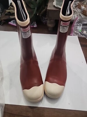 Tingley Mb924b Size 10 Men's Steel Rubber Boot, Brick Red - Image 1 of 4