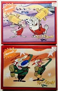 Menge 2 Vintage 1992 Nickelodeon Ren & Stimpy 100-teiliges Puzzle *KOMPLETT* 90er - Bild 1 von 5