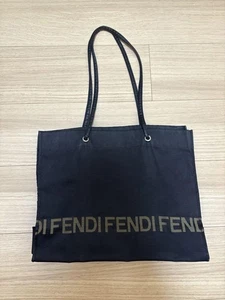 FENDI Hand Bag Tote Purse Black Authentic - Picture 1 of 24
