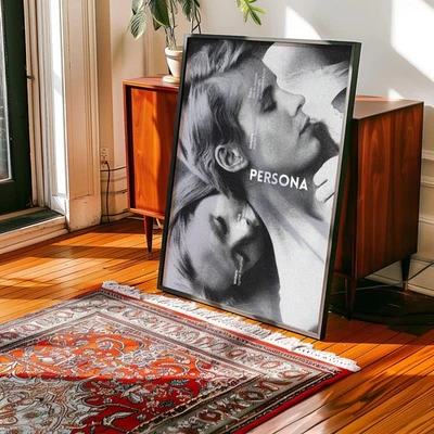 Persona 1966 Movie Poster Ingmar Bergman Art Liv Ullmann Bibi Andersson Print - Image 1 of 4