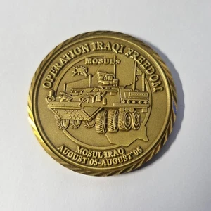 TF 2-1 SBCT Stryker Mosul Iraqi Freedom Army Military Challenge Coin 2006 - Picture 1 of 2