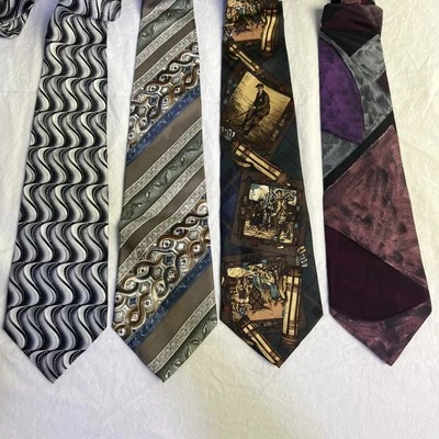 Lot of 2 Neck Ties Pierre Cardin 65" Long 100% Silk & Ketch Polyester 58" Long - Image 1 of 4