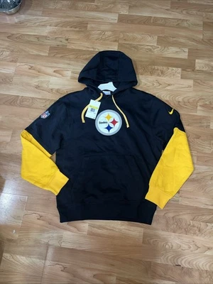 Moletom com capuz Nike Pittsburgh Steelers Sideline masculino pequeno (varejo $85) novo com etiquetas - Imagem 1 de 2