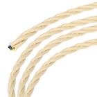 Twisted Cloth Covered Wire 3 Core 18Awg 3.0M/9.84Ft,Electrical Cable,Beige