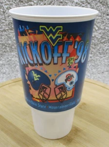 Vintage WVU Mountaineers Cup Field Football Morgantown 1998 Retro Ohio NEW - Picture 1 of 8