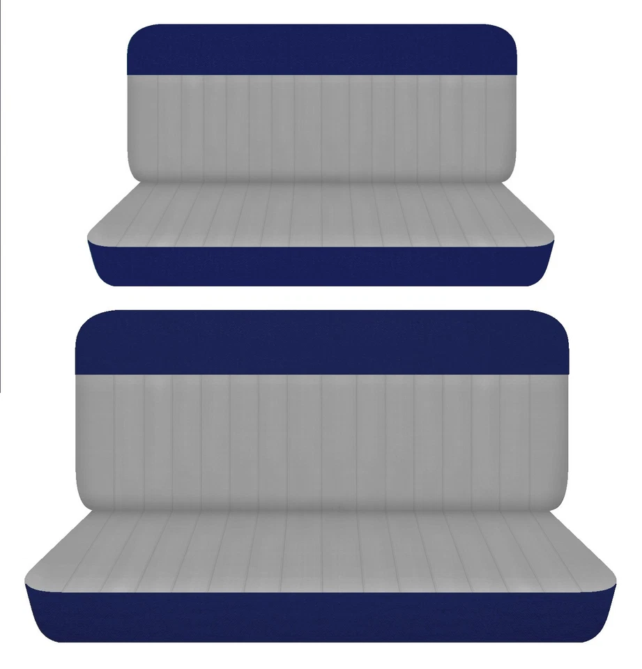 Se adapta a Ford Crestline 1954 sedán de 4 puertas fundas de asiento de banco delanteras y traseras de algodón Foto 1 de 1