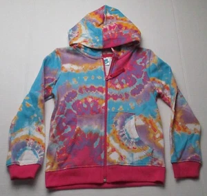 New Girls Size 4 Extremely Me Full Zip Tye Dye Hoodie - Picture 1 of 2