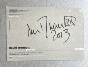 DAVID TREMLETT original signed Kunstpostkarte 11x16 Autogramm - Picture 1 of 2
