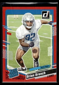 2023 Donruss #328 Brian Branch Rookie Red Detroit Lions - Bild 1 von 2