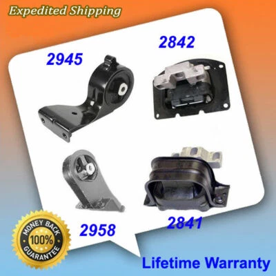 2000 For Plymouth Breeze 2.4L Engine Motor & Trans. Mount Full Set 4PCS M535 - Image 1 of 4