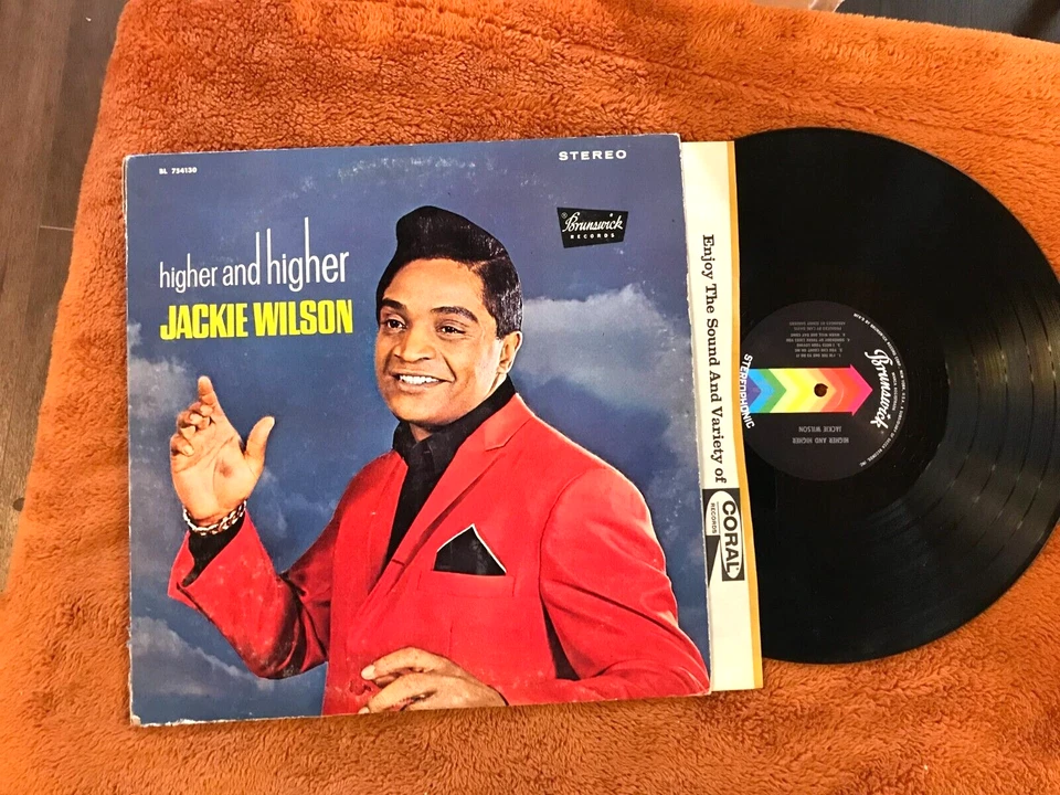 Jackie Wilson выше и выше LP Brunswick 1967 bl754130 стерео оригинальный винил - Изображение 1 из 3
