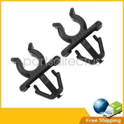 2X Car Hood Support Prop Rod Holder Clip 65722-JA000 Fit Nissan Plastic Black us - Image 1 of 4