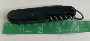 Navaja de bolsillo plegable vintage Suiza inoxidable 5 herramientas - Imagen 1 de 6