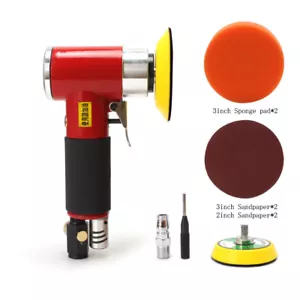 2 Inch 3 Inch Mini Pneumatic Polisher Pad Set Orbital Air Sander Polishing Tool - Picture 1 of 8