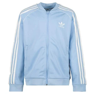 Adidas Children Boys Girls Superstar TT Sports Jacket Training Jacket Light Blue - Picture 1 of 2