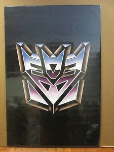 Transformers 2001 Decepticon Logo poster art  RARE Vintage 9172 - Picture 1 of 8