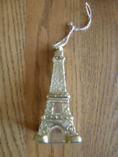 Pottery Barn Gold Glitter Eiffel Tower Christmas Ornament - Paris, France - New