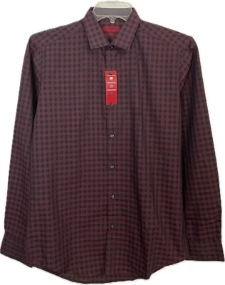 Camisa de vestir Alfani Spiced Wine para hombre talla M 15 (34-35) Foto 1 de 4