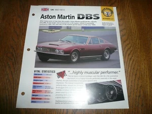 1971 Aston Martin DBS V8 UNIQUE IMP BROCHURE  - Picture 1 of 3