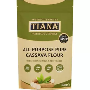 Tiana | All Purpose Cassava Flour (gluten free) for baking 500g - Picture 1 of 6