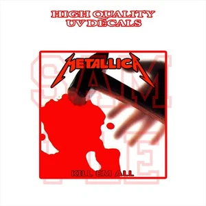 4" 5" 6" 7" Metal Black Death Gothic Industrial Thrash Kill Em All UV Decal - Bild 1 von 3