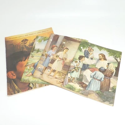 Lot (5) Vintage Children's Sunday School Story Books Christian Faith ~ 1960-70s - Image 1 of 4