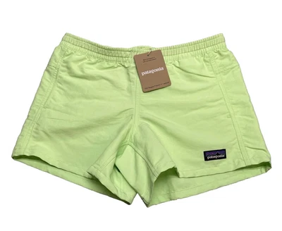 Patagonia Kids Baggies Shorts 4” Unlined Salamander Green Small M (10) NEW - Image 1 of 4
