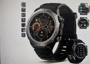 Black military smart watch - Picture 1 of 3