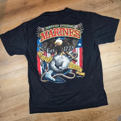 Camiseta USMC Fighting Eagle Edición Limitada 7.62 Diseño Hombre XL Marines 2008 T Foto 1 de 4