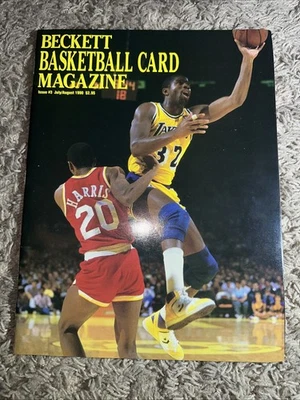 Beckett Basketball Card Monthly July August 1990 Magic Johnson Issue # 3 - Image 1 of 4