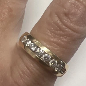 14k Men’s 1 Carat Diamond Wedding Band Size 11 HEAVY 10.3g - Picture 1 of 6