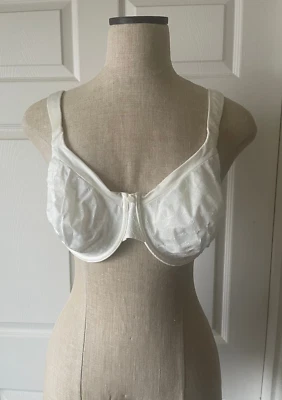 Sutiã Cabernet S12BN602 branco bordado estampa de diamante nylon elástico UW - 42C - Imagem 1 de 4