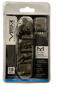 VISM M-LOK Covers 18-pk Slot Cover Range Gear Hunt TAN-NWOT Sealed - Picture 1 of 2