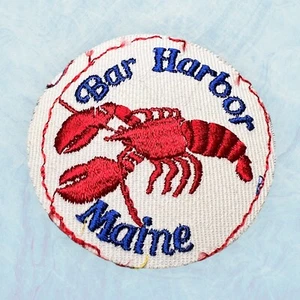 Vintage BAR HARBOR MAINE Embroidered Uniform jacket Patch 3” - Picture 1 of 2