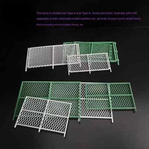 1/64 Diorama Outland Model Street Fence Wall Railroad Barrier Display Model Prop - Picture 1 of 14