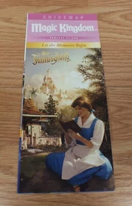 Disney's Magic Kingdom Fantasy Reigns New Fantasyland / Belle Guide Map - Picture 1 of 5