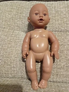 12" BLACK, ETHNIC BABY GIRL DOLL no clothes - Picture 1 of 4