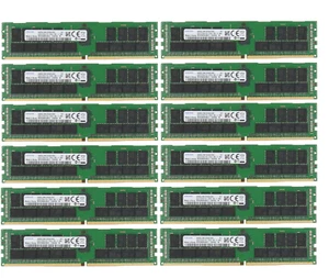 768GB 12x 64GB DDR4 2S2Rx4 2666MHz ECC-R 3DS RAM f Fujitsu Prim RX2540 M4 (D3384 - Bild 1 von 1
