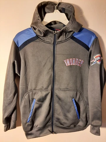 Oklahoma City Thunder Youth Hoodie Pullover Sweater Size Small--VGC! Cover