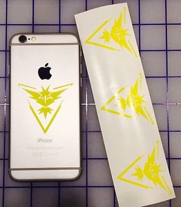 4x Pokemon Go Team INSTINCT Symbol cell phone Laptop Vinyl Decal Sticker GPS - Picture 1 of 4
