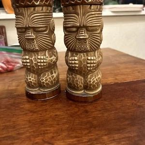 Set Of Two Ceramic Tiki Mugs - Picture 1 of 8