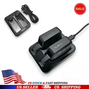 Dual Battery Charger for Sram Axs/Etap Red Force Rival GX Eagle Battery Black US - Picture 1 of 8