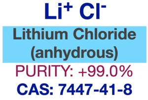 Lithiumchlorid (LiCl) (wasserfrei), 100 g, CAS: 7447-41-8, Reinheit: 99+% - Bild 1 von 2