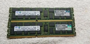 Samsung 16 GB (2x8GB) 2Rx4 PC3-10600R M393B1K70CH0-CH9Q5s RDIMM Server RAM - Picture 1 of 3