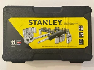 Stanley STMT74860 1/4" Drive Mechanics Tool Set 41 Piece SAE MM 2015 - Picture 1 of 3