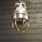 Suspension de plafond suspendue ancienne cloison nautique vintage en aluminium vernis